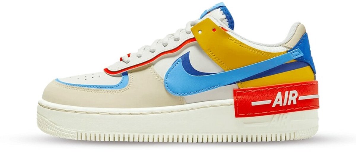 Nike Air Force 1 Low Shadow Sail Multi Blauw