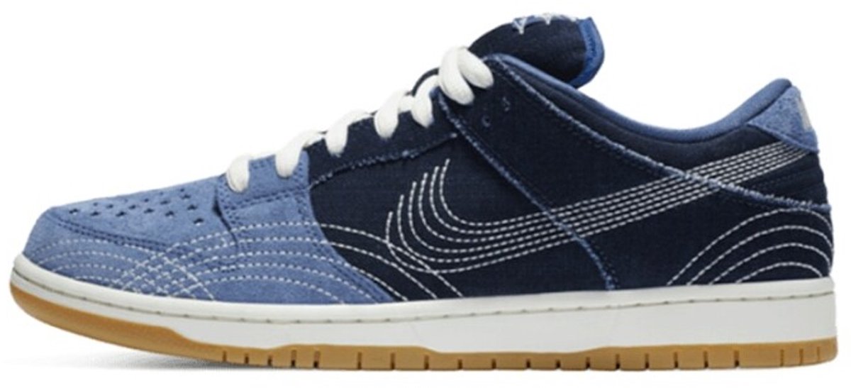 Nike SB Dunk Low Sashiko Blauw