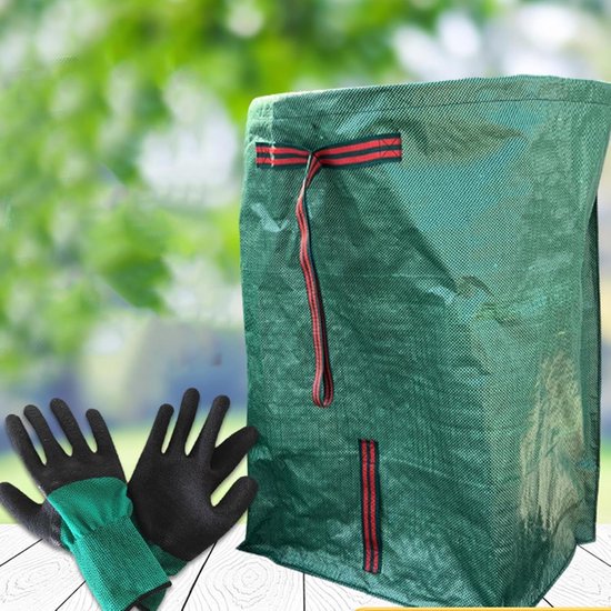 Blad Verzamelaar Zakken - Tuinafval Zakken - Gazon Opruimen - Hittebestendig Materiaal - 270L - Groen — afbeelding 2