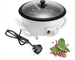 Elektrische Koffiebrander - Koffiebrander Thuisgebruik - Koffiebonen Branden - Grote Capaciteit 750g - 1200 Watt - Zwart