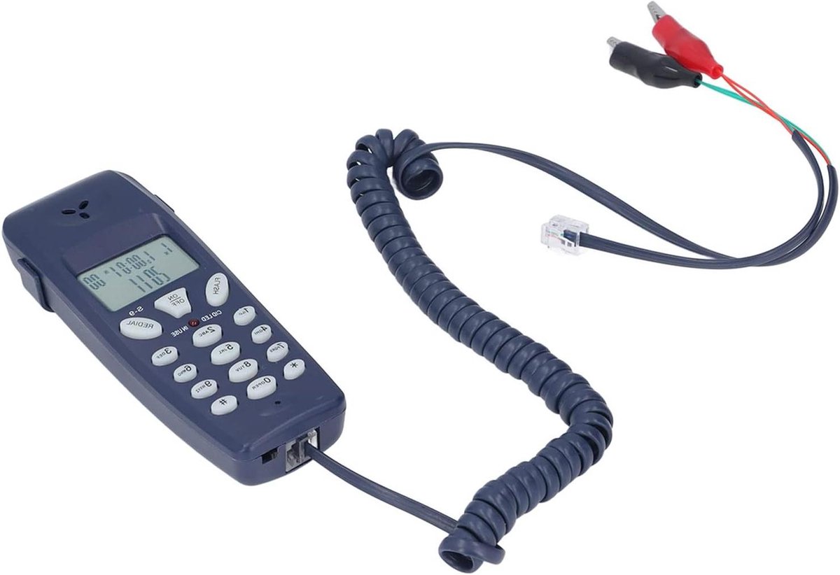 Vaste Telefoon - Huistelefoon Kantoor - Oproepen Beheren - Automatische Nummerherkenning - 12-bits LCD - Wit