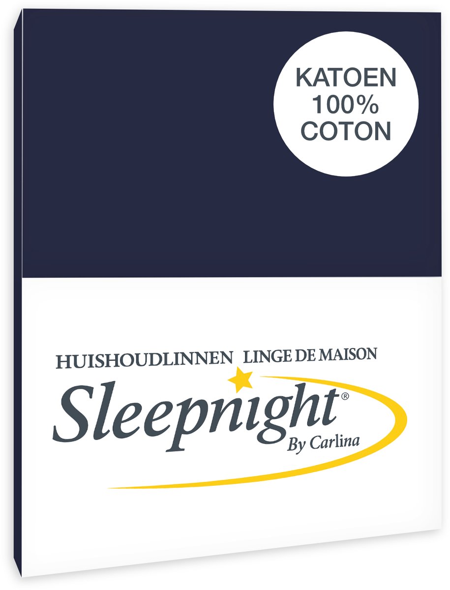 Sleepnight Kussensloop Katoen Marine - 65 x 65 cm - [Blauw]
