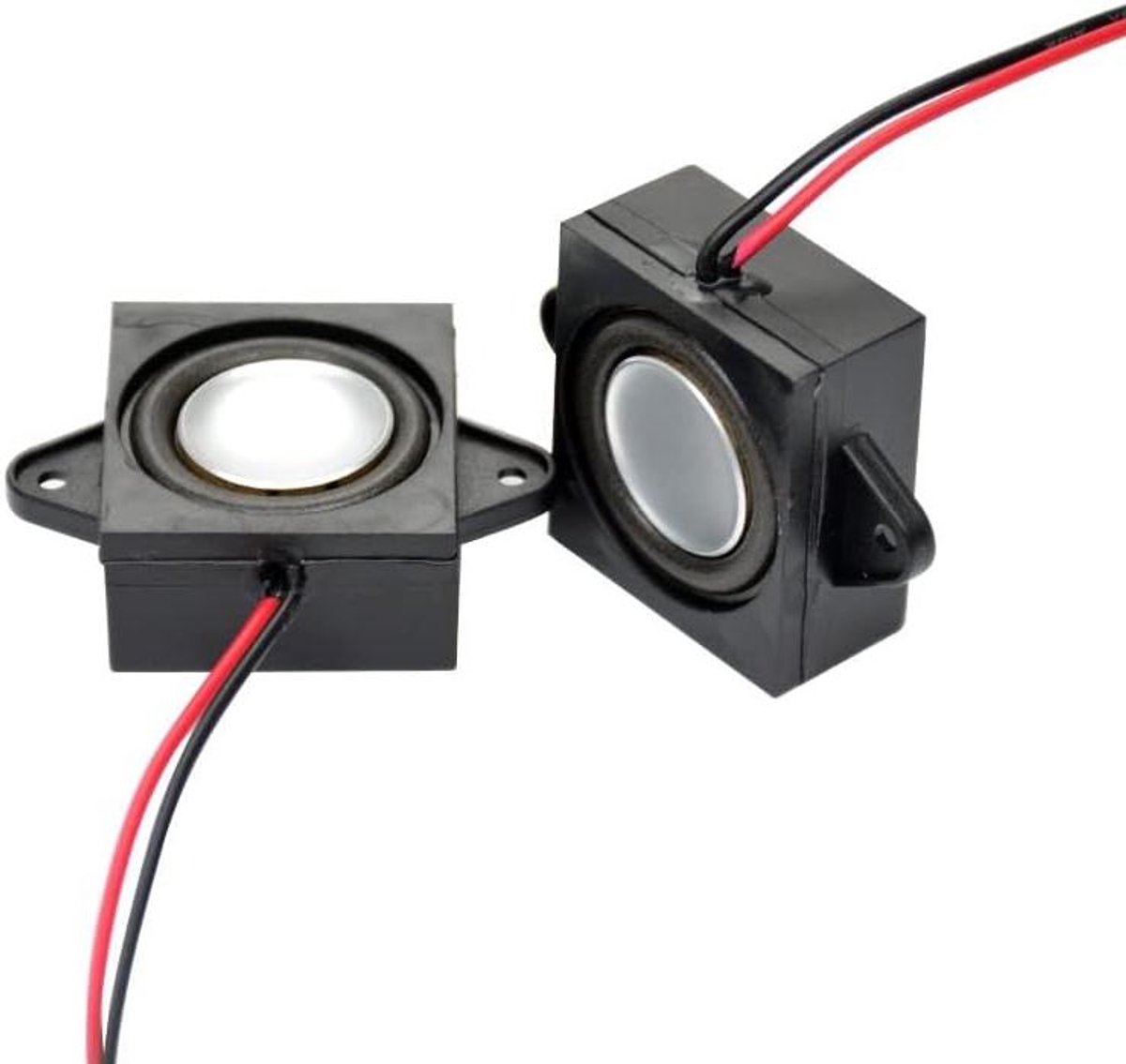 Mini Stereo Luidsprekers - Computer Speakers - Geluid Verbeteren - Volledig Bereik Audio - 31mm x 28mm - Zwart