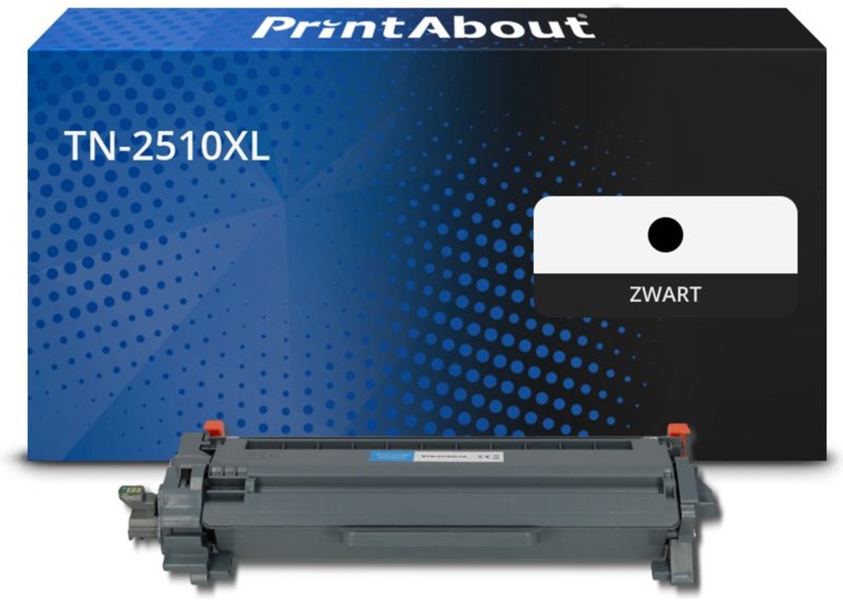 PrintAbout huismerk Toner TN-2510XL Zwart Hoge capaciteit geschikt voor Brother