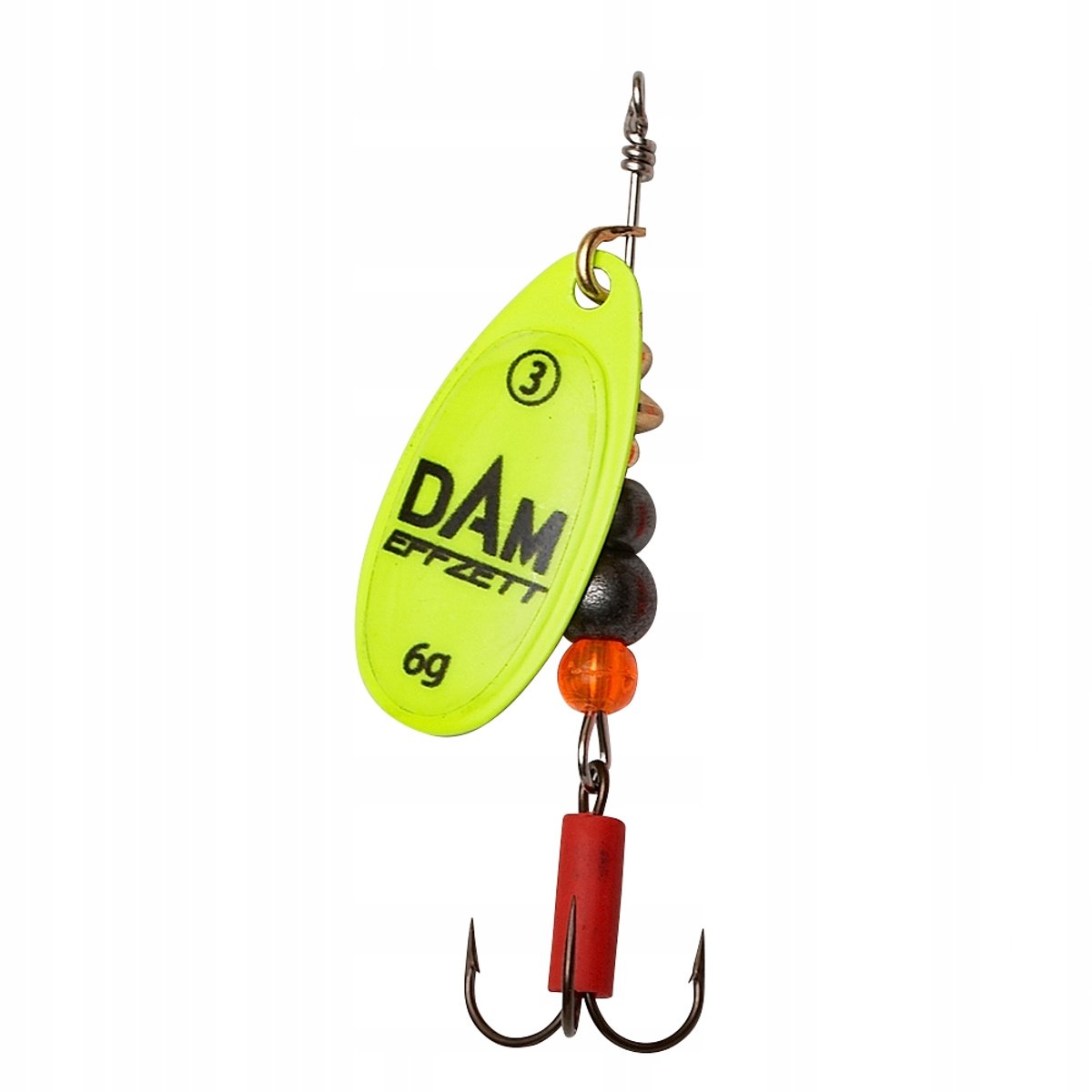 DAM Effzett Fluo Spinner Maat 1 - Geel