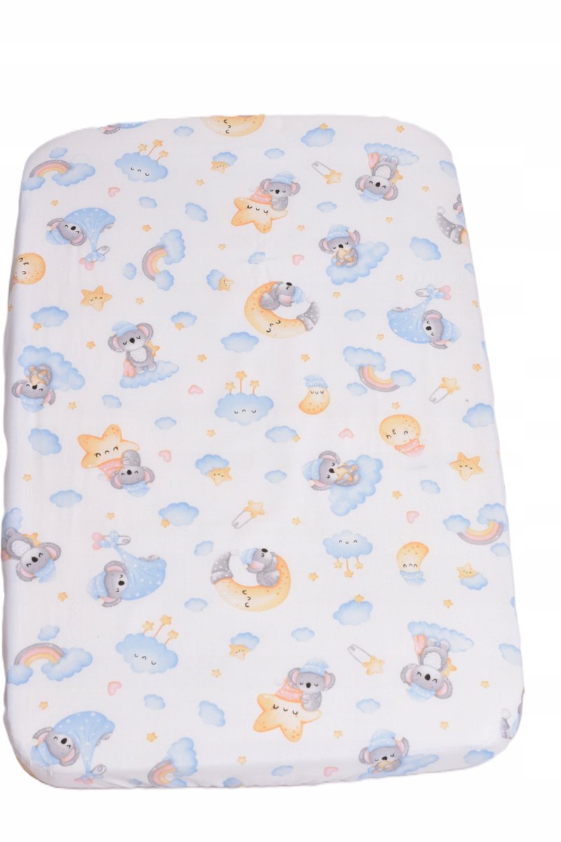 Hoeslaken met elastiek 50x82 cm, 100% katoen, babybedje