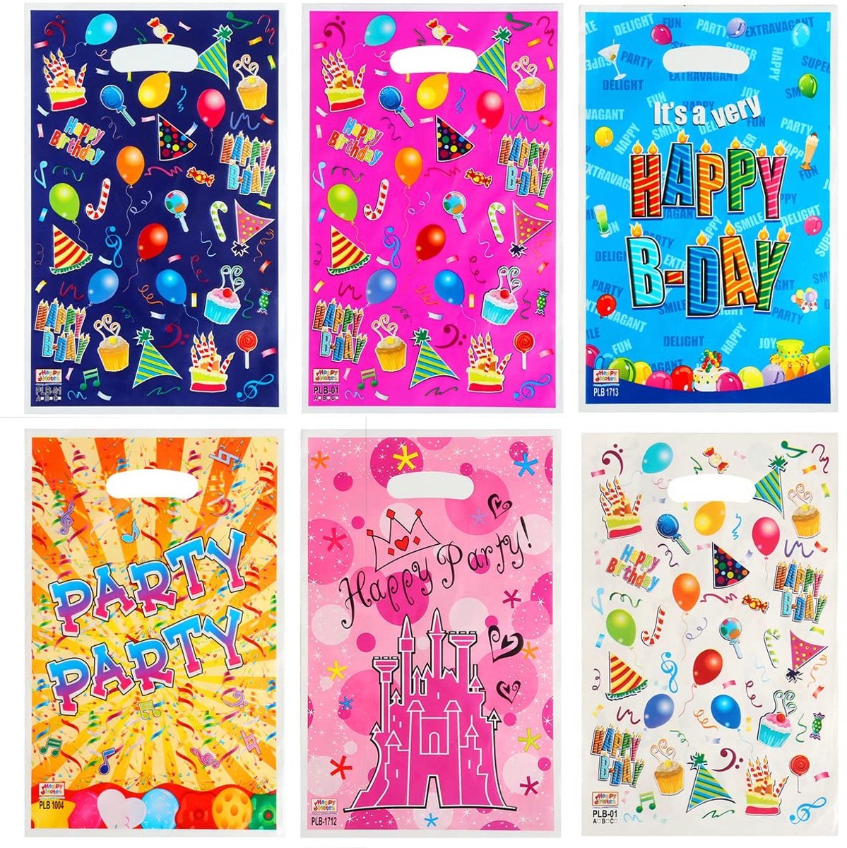 JHUBERS- Geschenkzakjes 60 stuks - Herbruikbare Snoepzakjes - Party Traktatie Bags - Multifunctionele Cadeautas - Zachte Kleuren - Onvergetelijke Feestervaring - Snoepzak