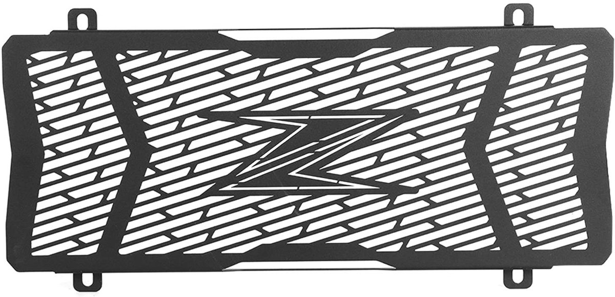 JHUBERS- Radiatorgrill Stalen Bescherming - Radiatorroosterbeschermer - Zwart - Geschikt voor Z650/Z 650/Z-650 2017-2020 - Afmeting 41x16,5 cm - Hoogwaardige Kwaliteit - Radiatorbeschermer
