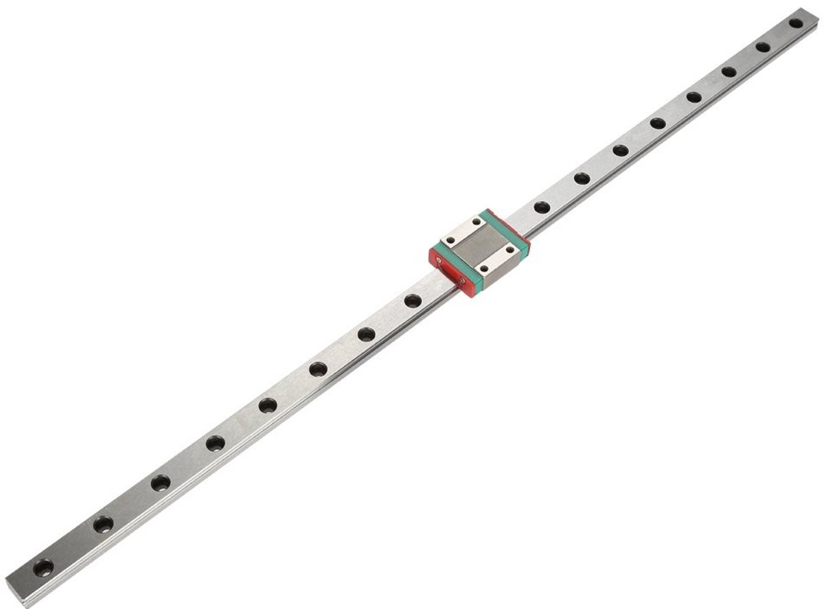 JHUBERS- Lineaire Geleiding Model LML12B - Schuifrail - Glijrail - Raillengte 100/200/300/450 mm - Railbreedte 12 mm - Materiaal Lagerstaal - Geleidingsrail
