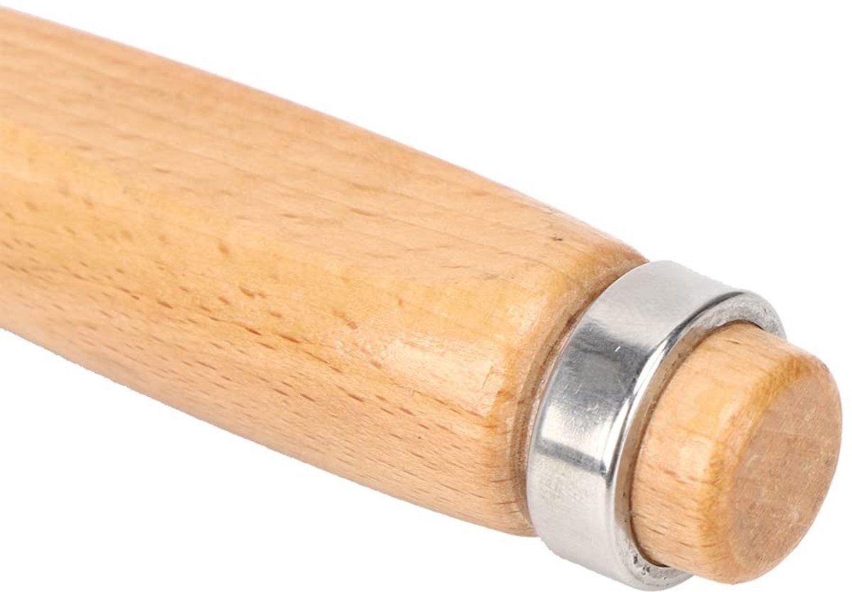 JHUBERS- Houtbeitel 38 Mm - Duurzaam Cr-V Staal - Platte Beitel - Houten Handvat - Eenvoudige Bediening - Comfortabel Gebruik