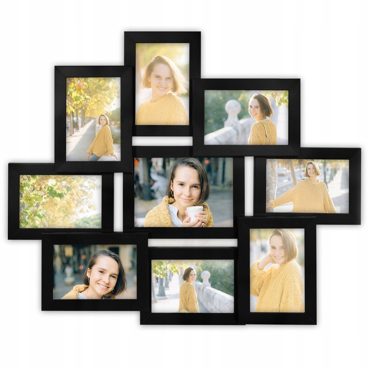 Multifotobehang 51x61 cm met 9 foto's - MDF