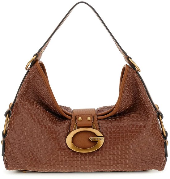 GUESS schoudertas Camden Shoulder Bag Cognac bruine
