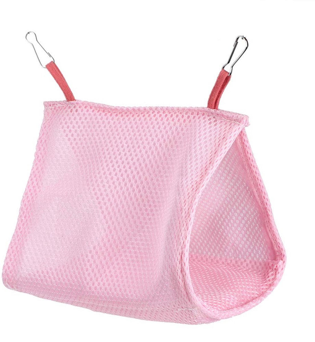 JHUBERS- Hangmat Ademend - Vogelhangmat - Papegaaienhangmat - Kooi Bed - Nest Tent - Comfortabel Mesh 16x13x12.5 cm - Vogelnest