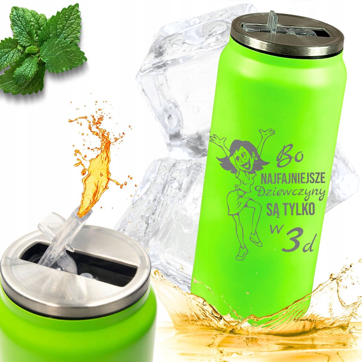 Decortrend Thermobeker Groen 0,4L - Ideale Cadeau & Reisbeker