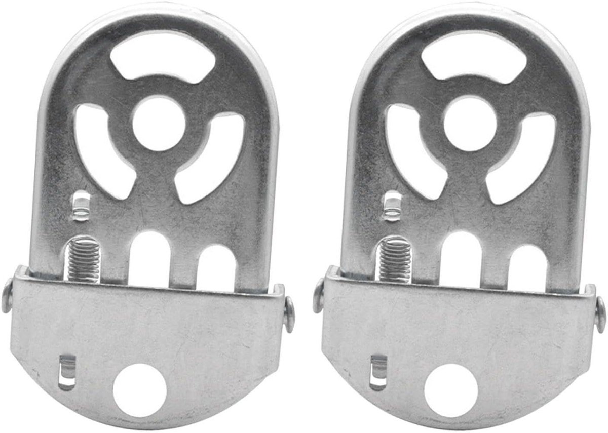 Fiets Voetsteunen - Achter Pedalen - Veilig Fietsen - Inklapbaar Staal - 10.6 cm - Zwart