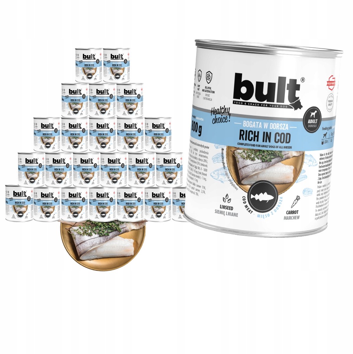 Bult Bult Serie - Honden Natvoer - Dorsz - Hypoallergeen