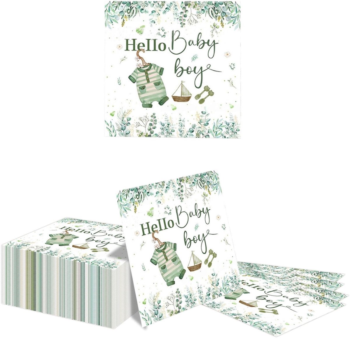 Dailygoods- Servetten 40 Stuks - Papieren Servetten - Babyfeest Decoratie - Gender Reveal Party - Doop Tafeldecoratie - 33 x 33 cm