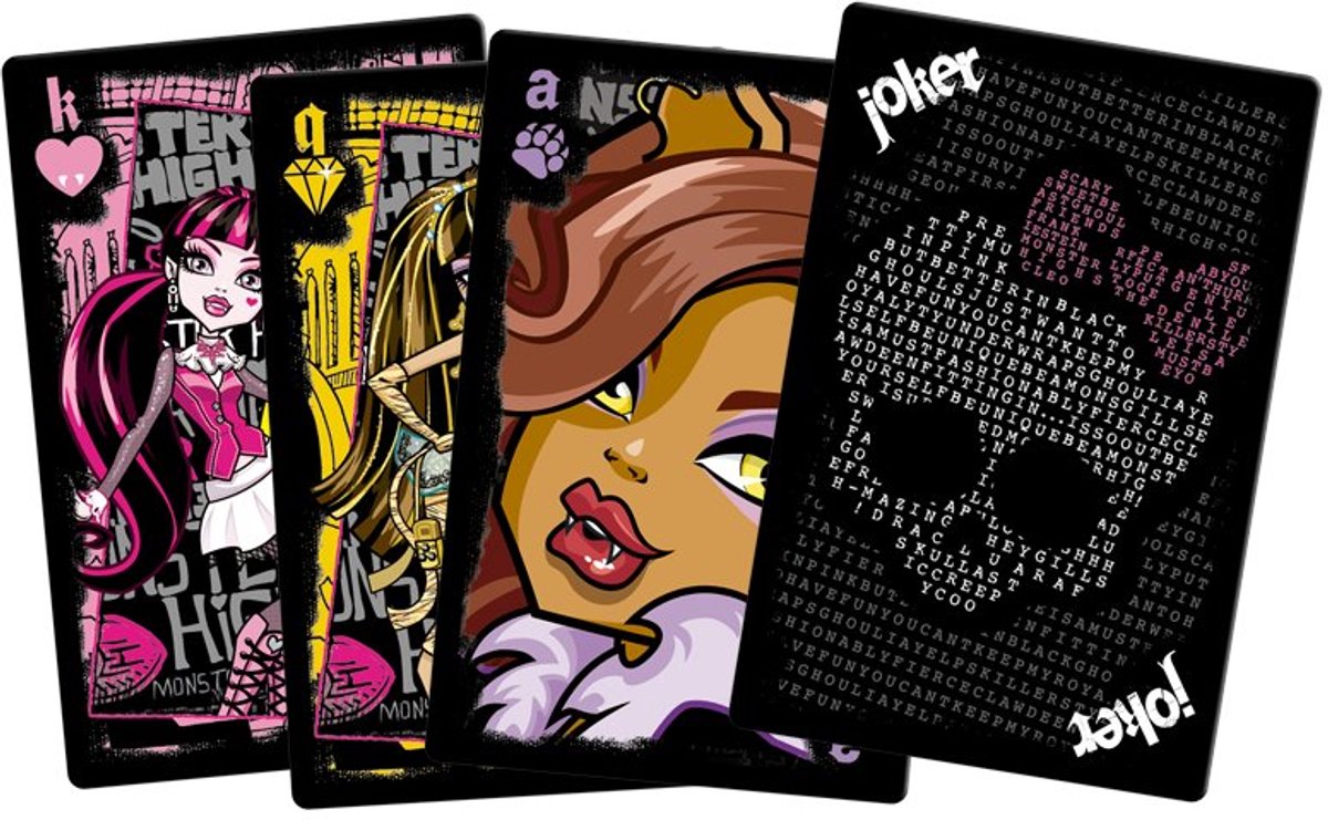 Monster High Speelkaarten Deck - 55 Kaarten