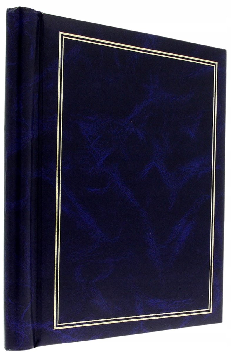 Klassiek Blauw Fotoalbum 40 Pagina's met Magneetfolie - Gravure Mogelijk