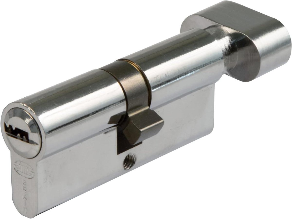 Veiligheidscilinder - Deurslot cilinder - Huis beveiligen - Anti-boor systeem - 90 (45-45 mm) - Glanzend Zilver