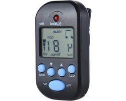 Digitale Metronoom - Tempo Trainer - Muziek Oefenen - Ingebouwde Tap Functie - Compact Formaat - Zwart