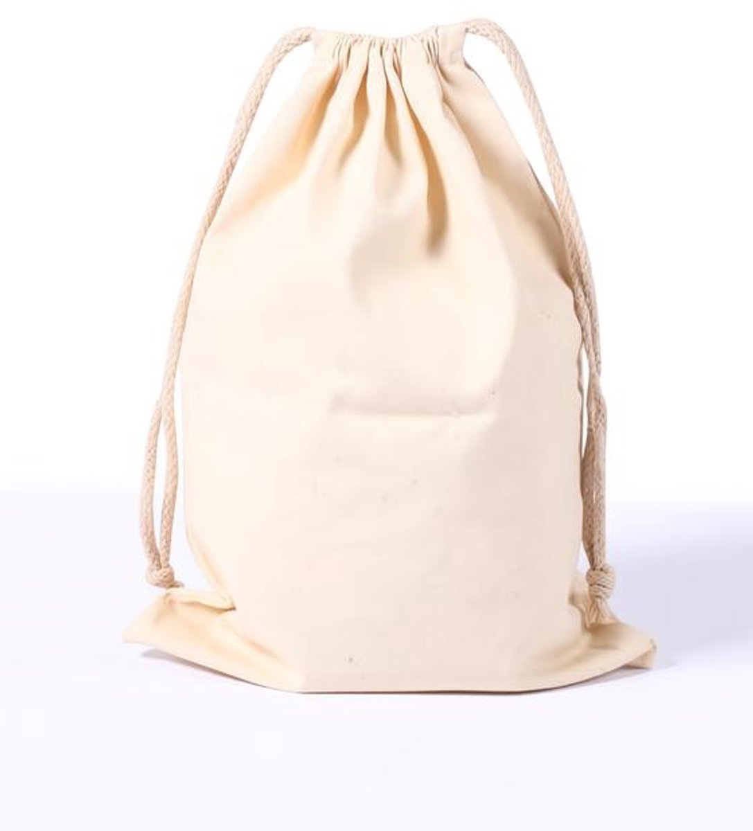 Maison Elara Katoenen Waszak met Trekkoord - Natuurlijke Kleur - Opbergzak voor Kleding en Textiel