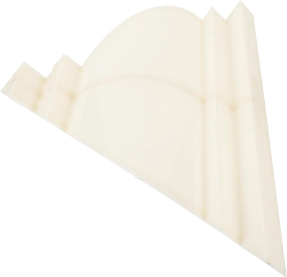 Betonmal Romeinse Zuil - Decoratieve mal - Dakrand Afwerking - Herbruikbaar Plastic - 47 x 34 x 8 cm - Beige