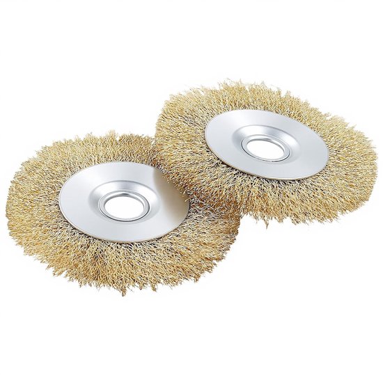 Voegenborstelset - Onkruidborstel accessoires - Onkruid Verwijderen - Universele compatibiliteit - 10 stuks - Zilver geel — afbeelding 2