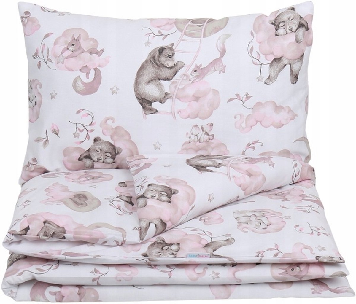 Babymam Kinderbeddengoed 2-delig 135x100cm Roze Nijntjes