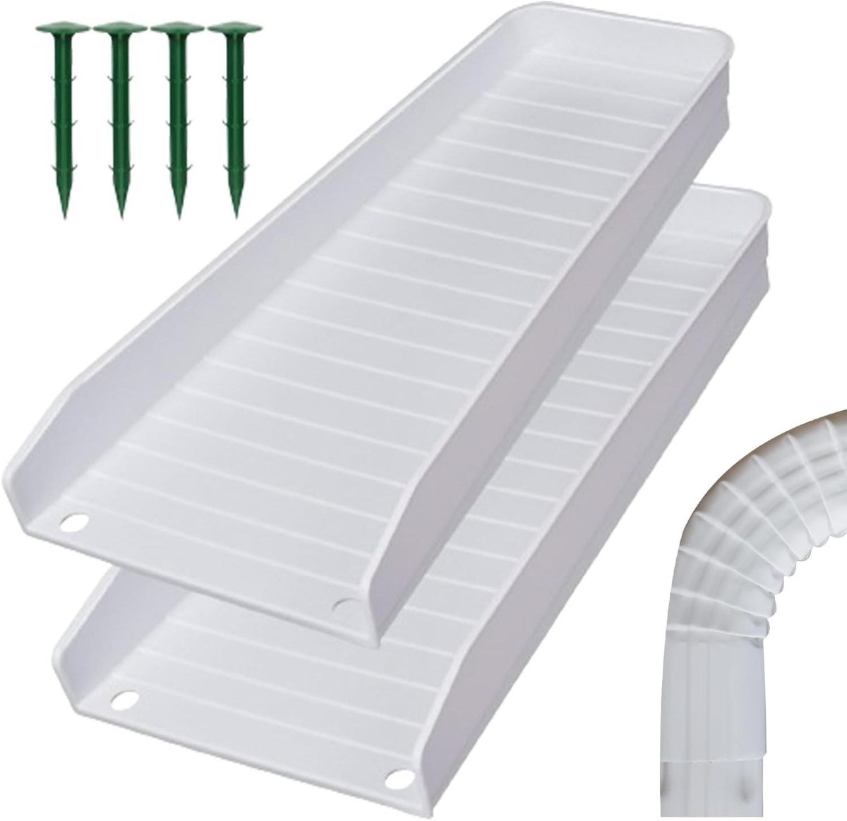 Spatbescherming Regenpijp - Waterafvoer Tray - Huis Beschermen - Zwaar Uitvoering - 30 x 20 cm - Zwart