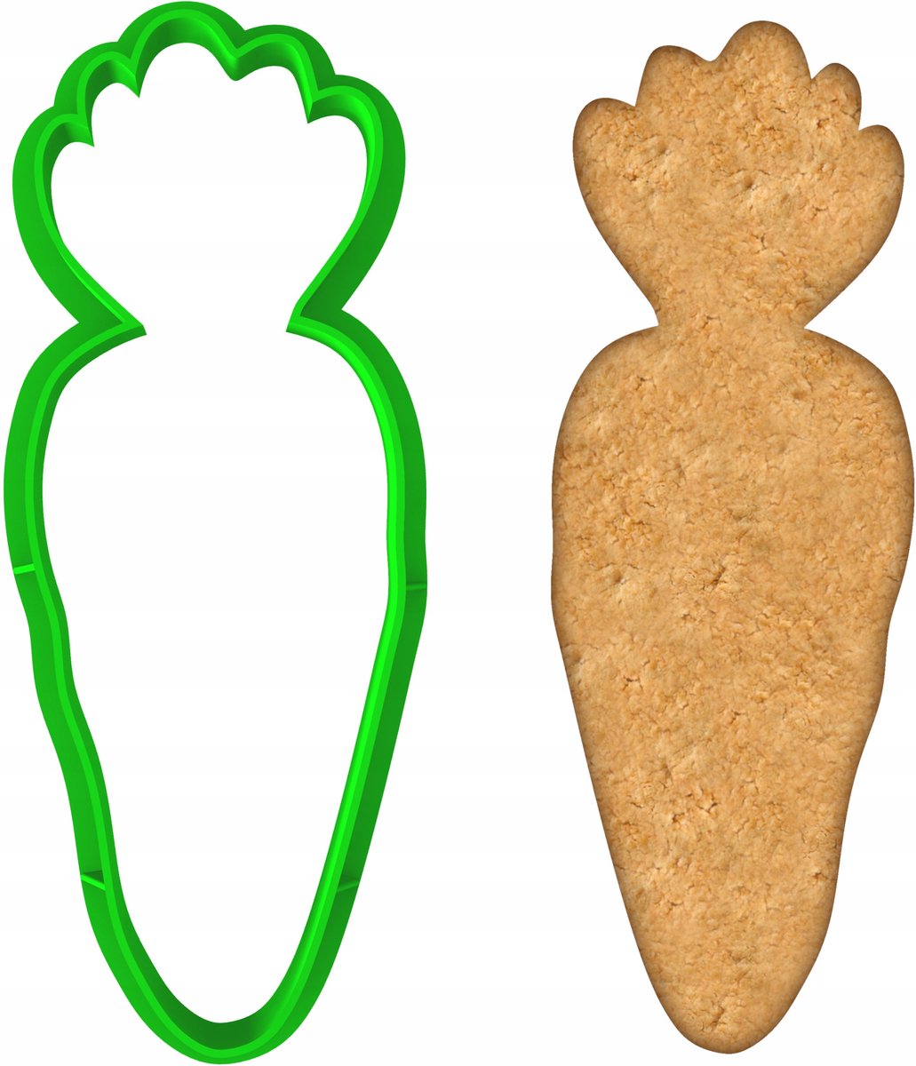 Paas Koekjesvorm Wortel 10cm - Bakvorm voor koekjes en koekjes