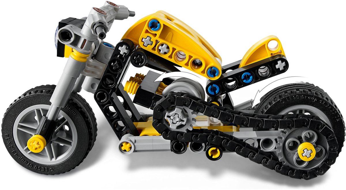 LEGO Technic - Gele Motor Speelgoed voor Kinderen vanaf 7 Jaar - 42225 — afbeelding 13