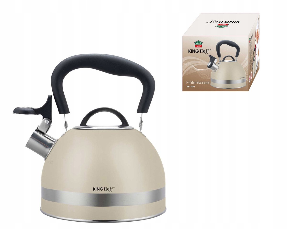 RVS fluitketel 1,8L - Beige