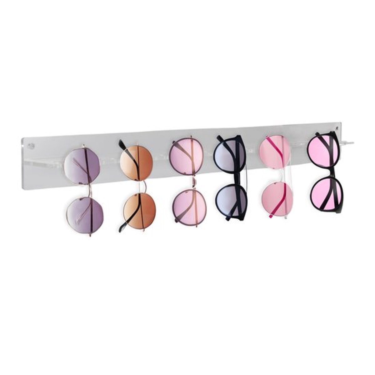 Allecto - Acryl zonnebril-organizer - Wandbrilhouder voor entree