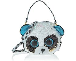 TY Beanie Schoudertas Pailletten Panda Bamboo - 20 cm groot - tas kinderen