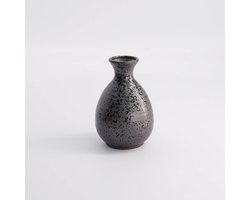 Tokyo Design Studio - Sake Fles - Tetsusabi Black - 300 ml - 12,5 cm