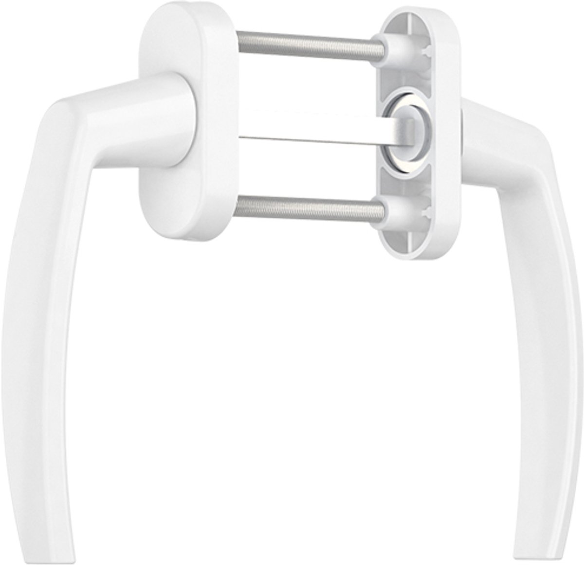 Dubbele balkondeurscharnier Wit RAL 9016 - Aluminium