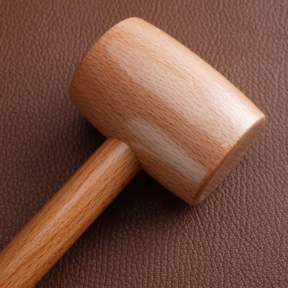 Dailygoods- Houten Hamer Hoge Hardheid - Beukenhout - Duurzaam - Handwerkgereedschap - Comfortabel Handvat - Lange Levensduur - Beukenhamer