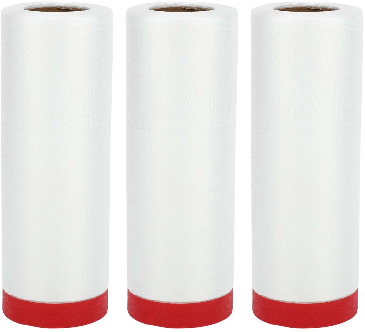 Dailygoods- Afdekpapier 2000 x 110 cm - Voorgelijmde Folie - Kunststof - Plakband - Scheurvast - Duurzaam - Maskerfolie