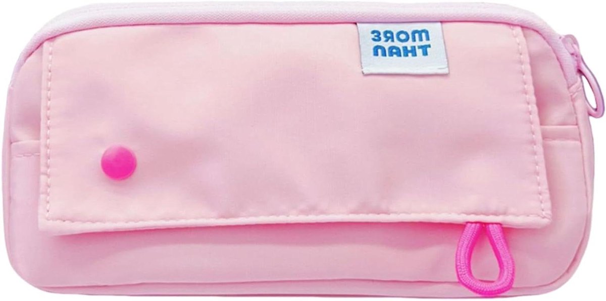 Pennenetui - Pennen organizer - School en kantoor - Waterdicht en herbruikbaar - Grote capaciteit - Roze