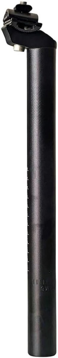 Fiets Zadelpen - Zadelsteun Fiets - Fietsen Verbeteren - Lichtgewicht Aluminium - 350mm Lengte - Zwart