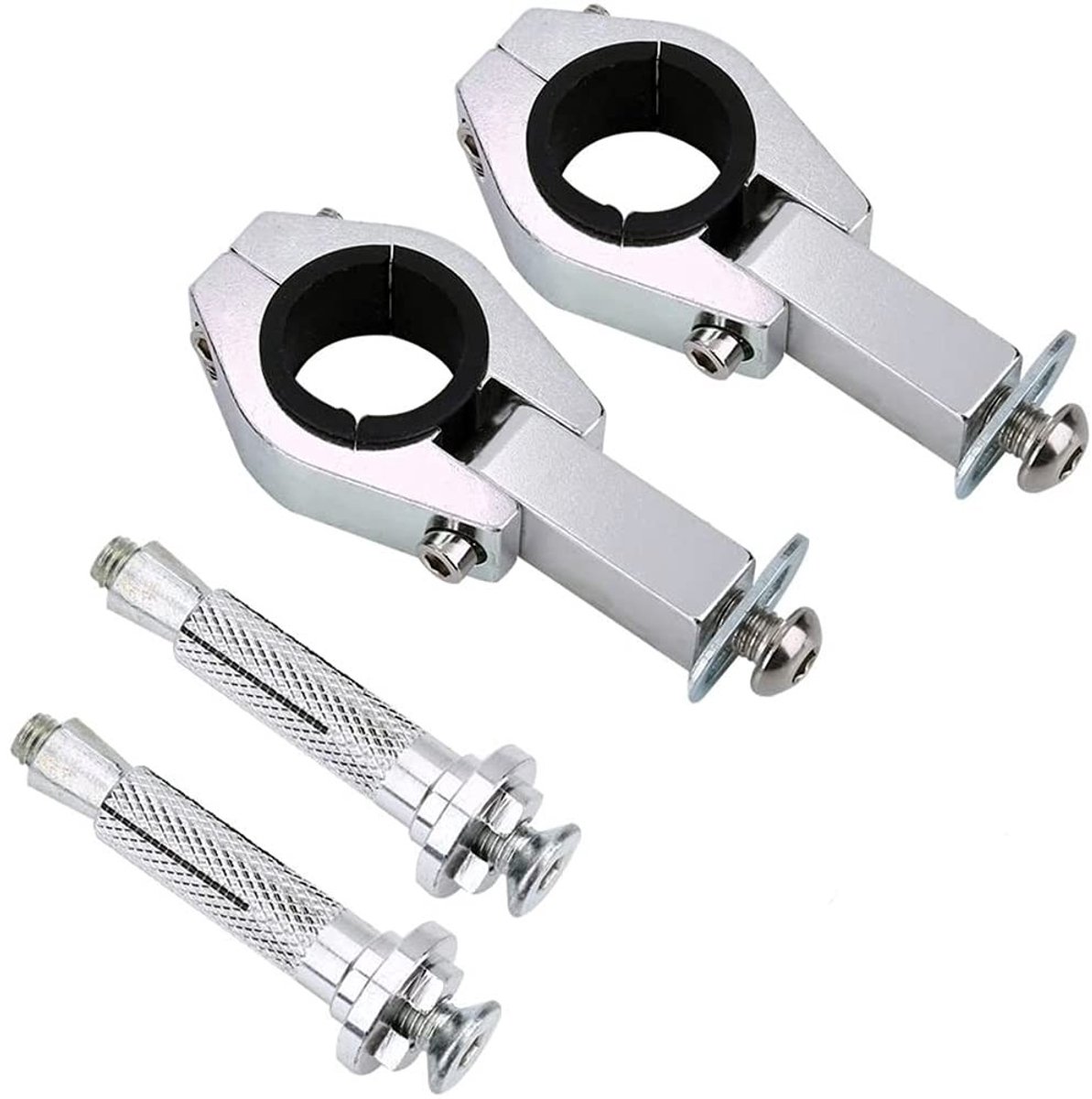 JHUBERS- Handguard 28mm Klembevestiging - Handbescherming - Montage Kit - Hoogwaardig Legering - Slijtvast - Eenvoudige Installatie - Motorhandbescherming