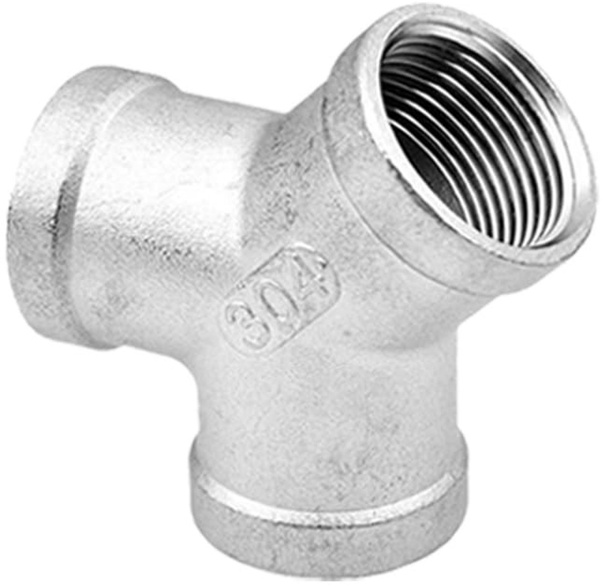 JHUBERS- Pijpverbinder Y-vormig - 3-weg - DN20 (3/4 inch) - Roestvrij Staal - Waterpijpconnector - Corrosiebestendig - Buisfitting