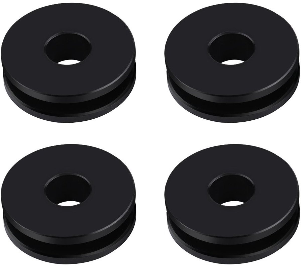 BRENZOOS- Voorruitrubbers 4-delig - Afneembaar - Zwart - POM - 25 x 7,5 x 8,5 mm - Compatibel met Heritage/Road King - Rubberafdichting