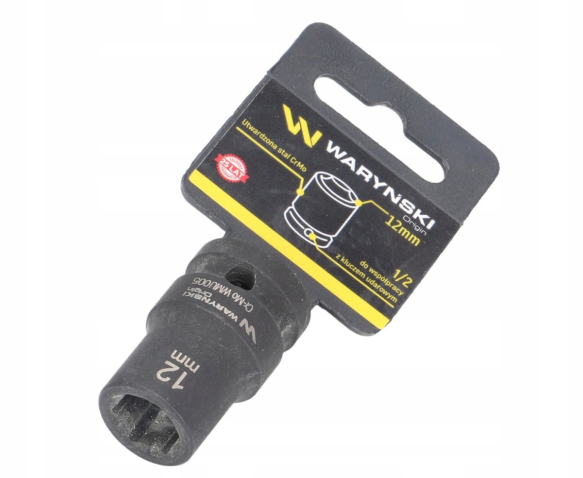 Waryński Slagdop 1/2" 12mm Zeskant - Durzaam Cr-Mo Staal