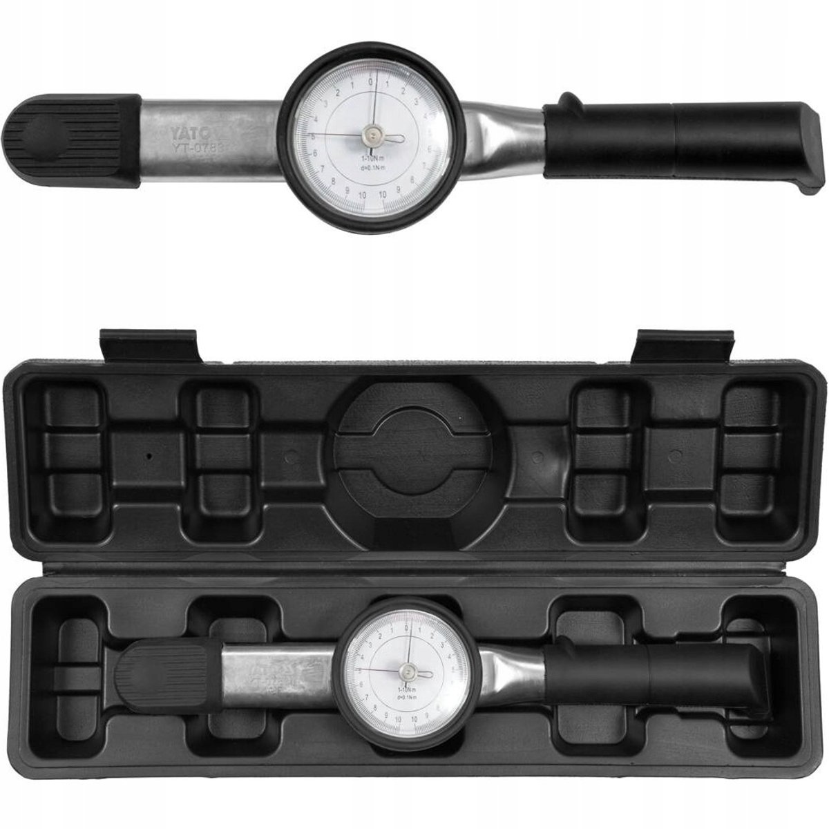 Yato koppelhendel 1/4" 1-10 Nm, bekertype, 335 mm