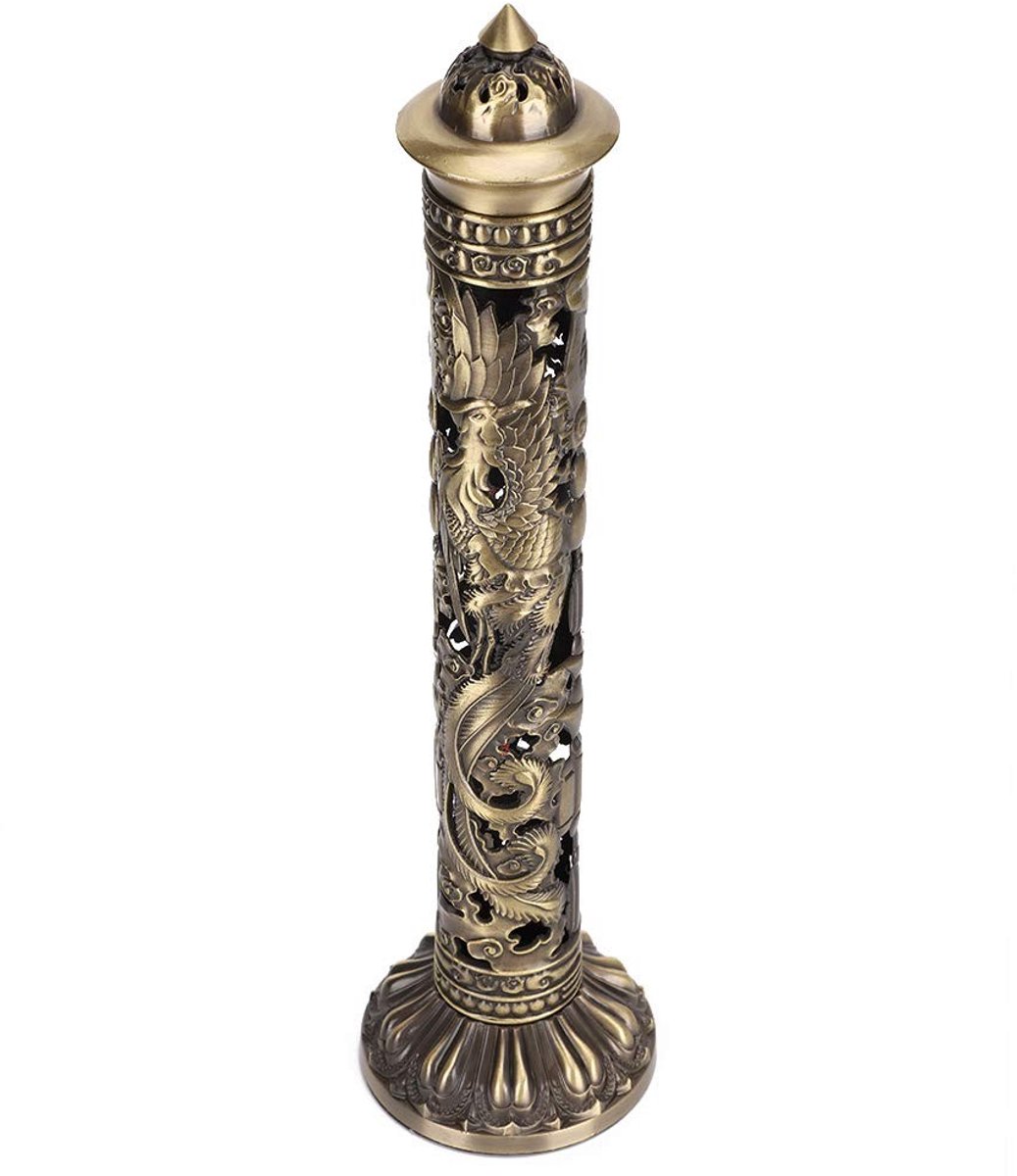 Dailygoods- Wierookhouder Retro - Wierookbrander - Wierookstandaard - Messing - Decoratie - Hoogwaardige Kwaliteit