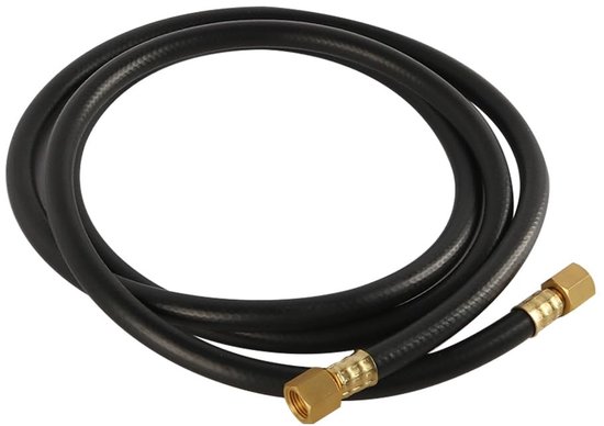 Universele Gasslang voor Argon, Stikstof en CO2 Lassen - Zwart, 2 Meter met 1/4 Inch Koppeling van Merkloos — afbeelding 2
