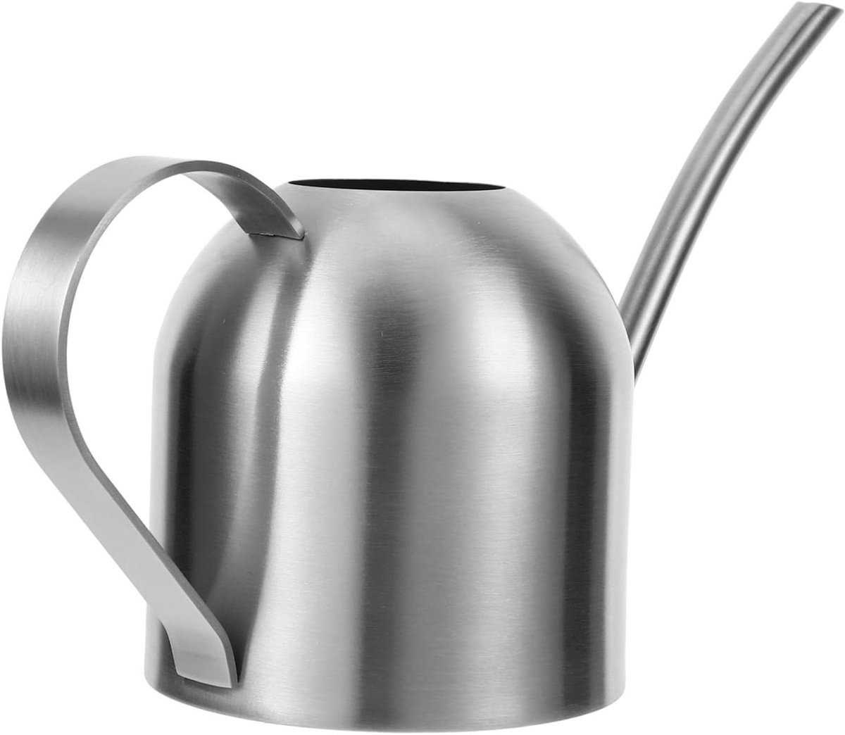 Gietkan Roestvrijstaal - Lange Tuit - Planten Verzorgen - Handgepolijste Afwerking - 22 x 10 x 8.9 cm - Zilver