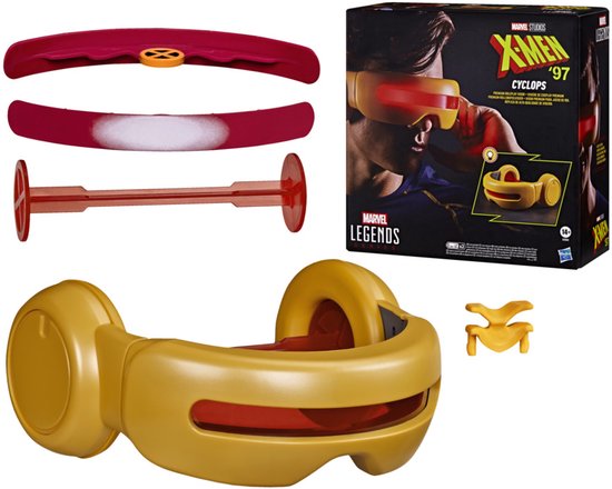 Marvel Legends Series X-Men '97 Visière de jeu de rôle Cyclope, équipement d'animation de haute qualité, objets de collection